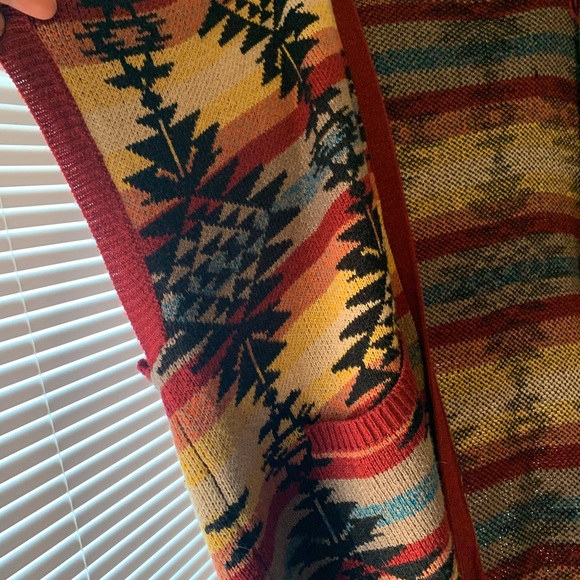American eagle cardigan Aztec style print - Picture 3 of 5